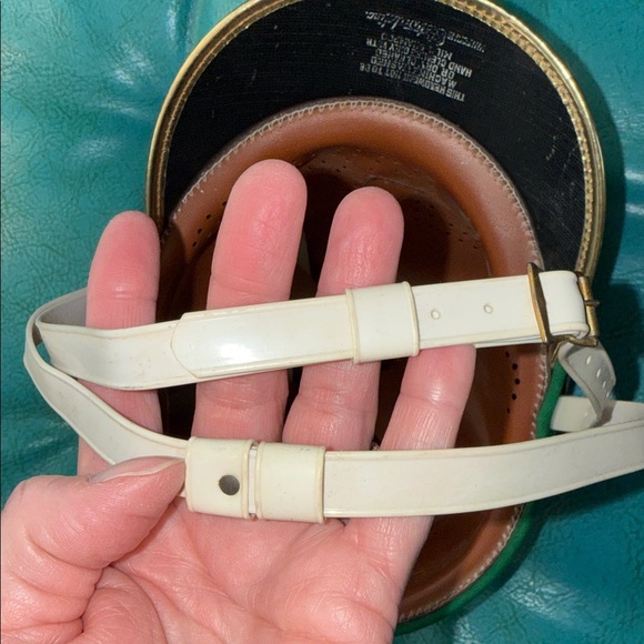 Vintage Ostwald green and gold starburst marching band hat shako - Picture 16 of 16